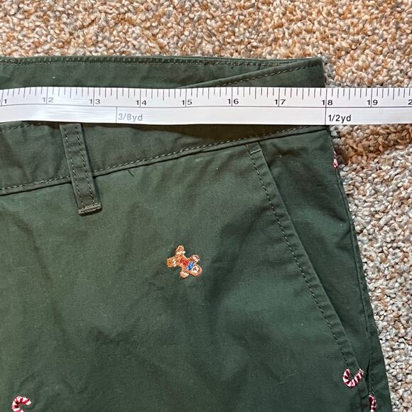 Charleston Threads Christmas Pants. Green with Gingerbread/Candy Canes. 34X32 - Picture 6 of 6